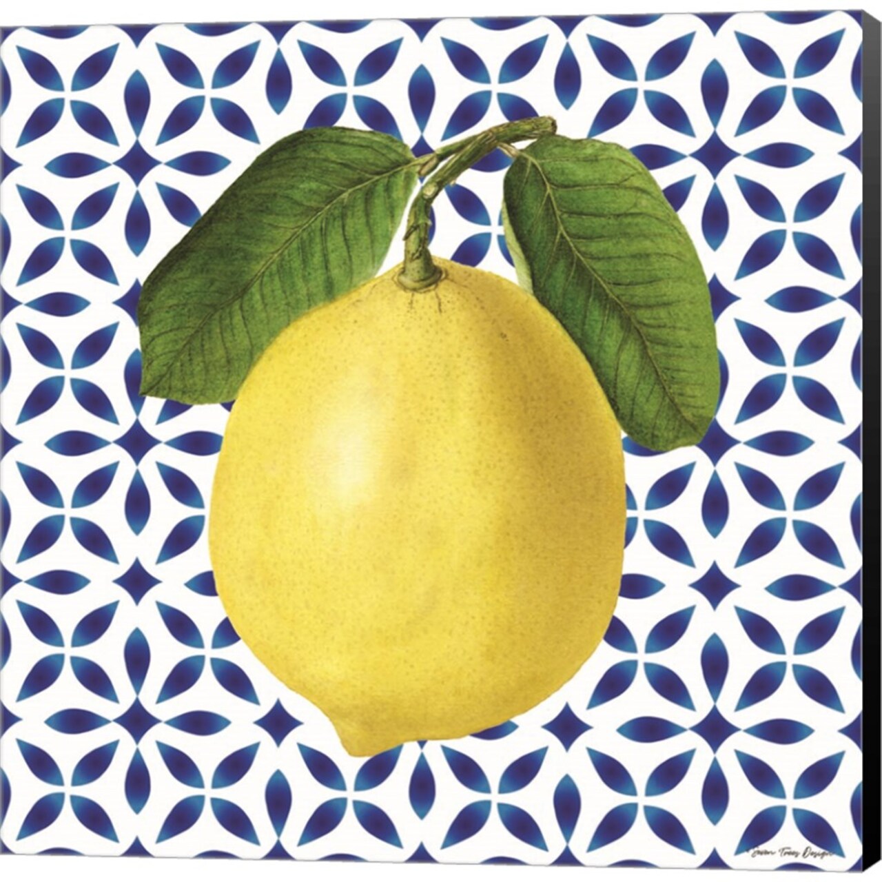 Mediterranean Lemon by Seven Trees Design - 24x24 Canvas Art Print